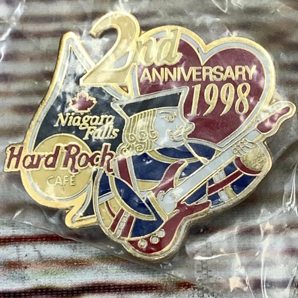 Hard Rock Cafe Niagara Falls 2nd‎ Anniversary 1998 Pin